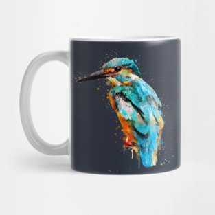 Dramabite Watercolor kingfisher bird artsy artistic painting wildlife Mug